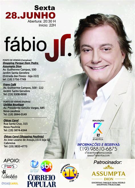 show fabio junior 2022 rj